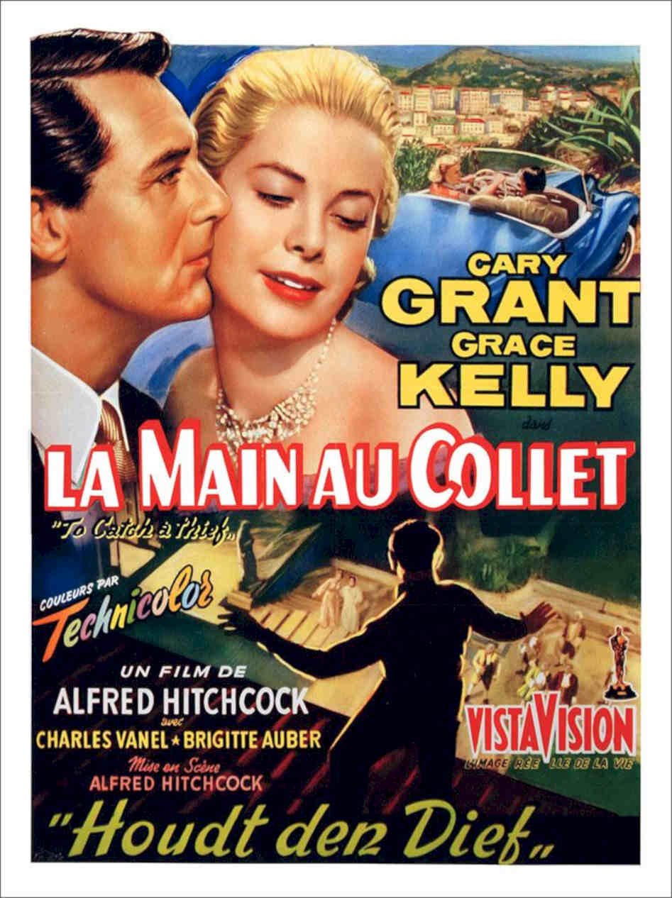 To Catch A Thief Hitchcock Belgian Movie Poster Vintage Retro Advert Poster A4 