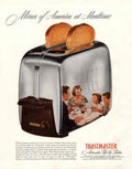 Toastmaster Toaster Family 1950s Vintage Retro Advert Poster