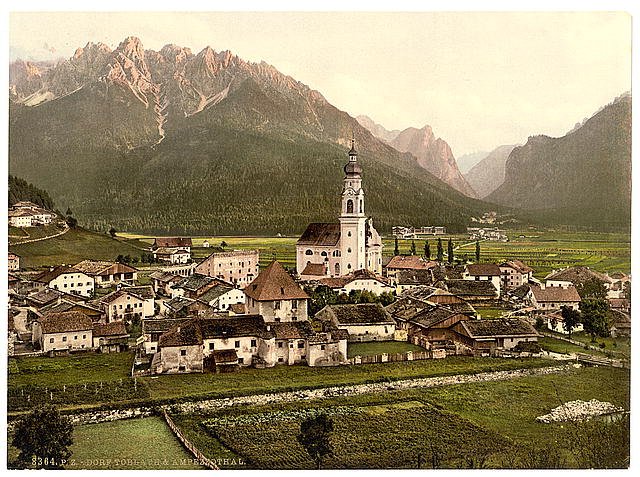 Toblach and Val Ampezzo Tyrol Vintage A4 Photo Print