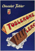 Toblerone Chocolate Bar Vintage Retro Advert Poster A4 Photo Print