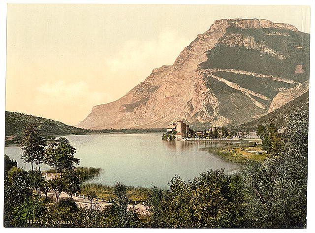 Toblino general view Tyrol Vintage A4 Photo Print