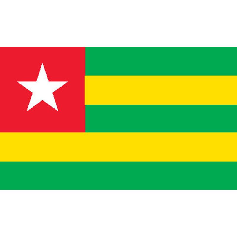 Togo Flag N1794 A4 Photo Print