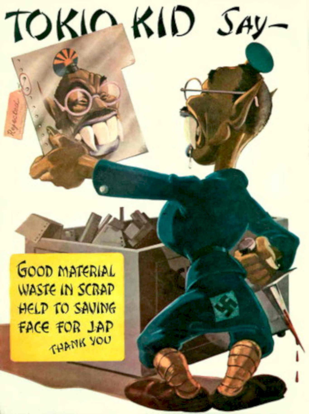 Tokyo Kid Scrap 1940s Vintage Retro Advert Poster