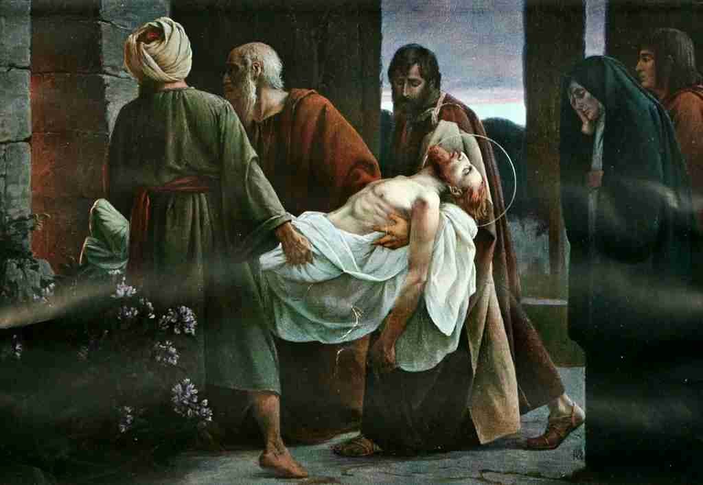Told Heinrich 1861 1924 Christliche Kunst 2 1905 Christ entering the tomb A4 Photo Print