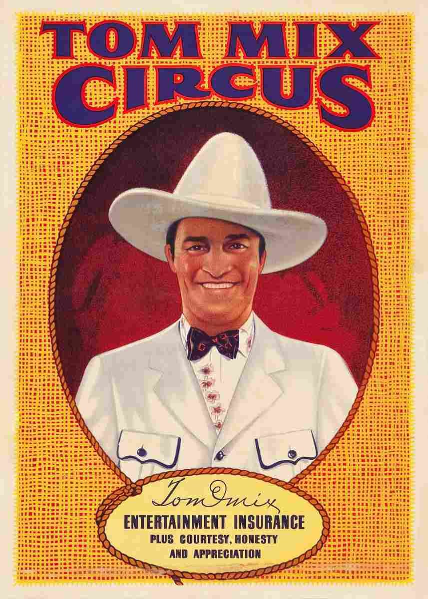 Tom Mix Circus 1 film star poster A4 Photo Print