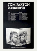 Tom Paxton Concert Vintage Retro Advert Poster A4 Photo Print