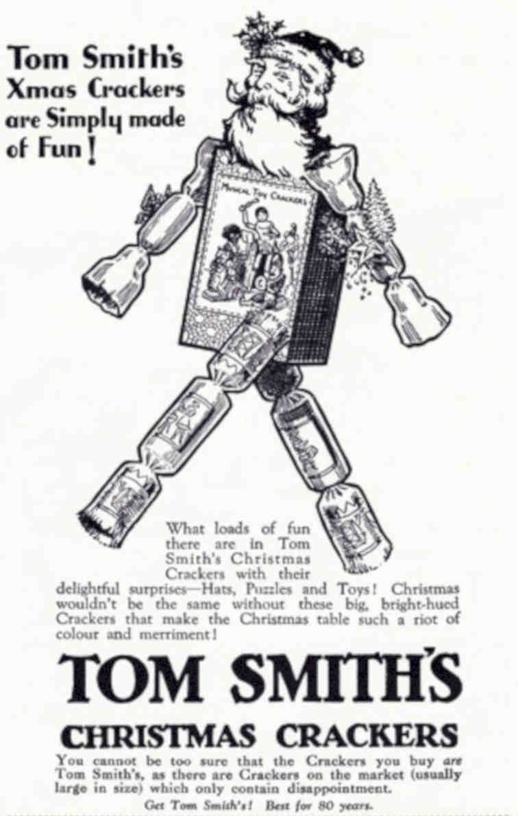 Tom Smith Crackers Vintage Retro Advert Poster A4 Photo Print