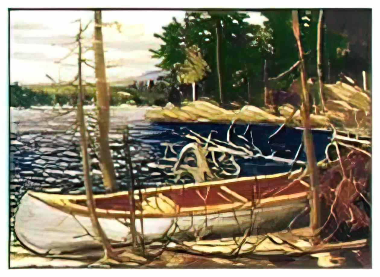 Tom Thomson 01a14x10tomthomson canoe 352x 2x progressive Art A4 Photo Print
