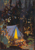 Tom Thomson campfire A4 Photo Print