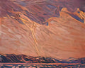 Tom Thomson lightning canoe lake 1915 Art A4 Photo Print
