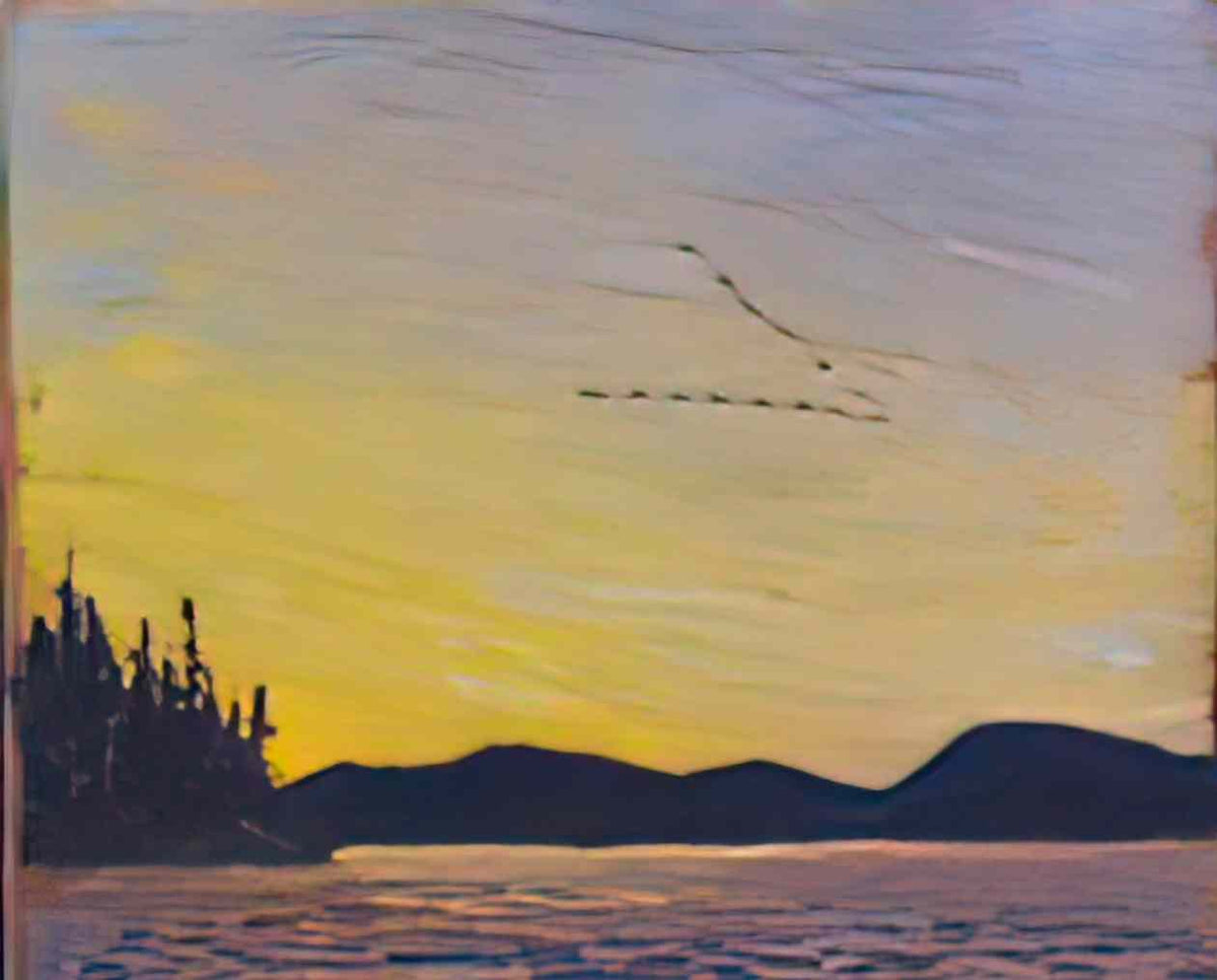 Tom Thomson round lake mud bay 1915 Art A4 Photo Print