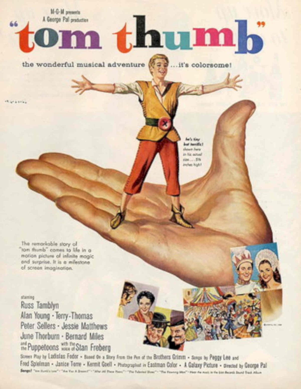 Tom Thumb M 1950s Vintage Retro Advert Poster