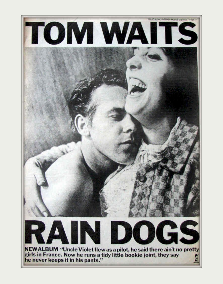 Tom Waits Rain Vintage Retro Advert Poster A4 Photo Print