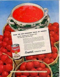 Tomato Soup Basket Vintage Retro Advert Ads A4 Photo Print