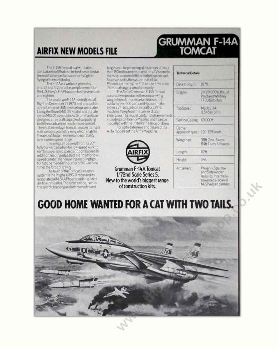 Tomcat F14a Brochure Vintage Retro Advert Poster A4 Photo Print