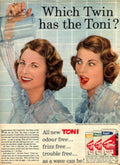 Toni Shampoo Wave 1950s Vintage Retro Advert Poster