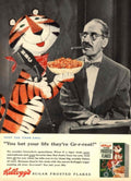 Tony Tiger Flakes 1 1950s Vintage Retro Advert Poster