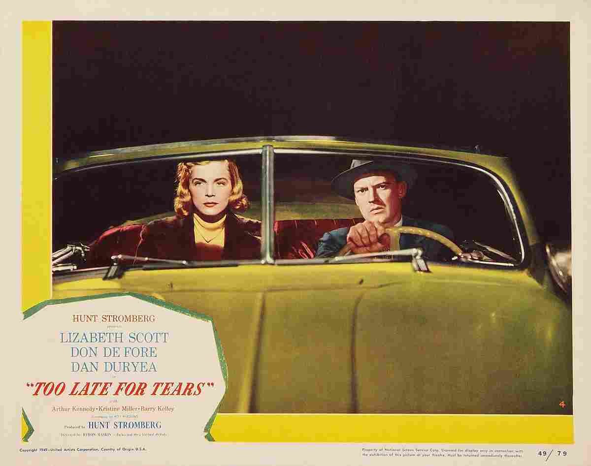  Too Late for Tears 02 film star poster A4 Photo Print
