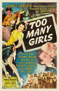  Too Many Girls 1940 01 film star poster A4 Photo Print
