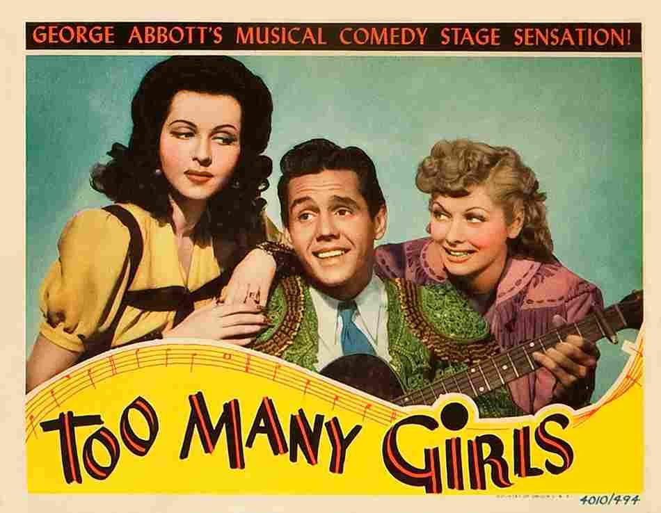  Too Many Girls 1940 12 film star poster A4 Photo Print