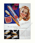 Toothbrush Miracle Taft Vintage Retro Advert Poster A4 Photo Print