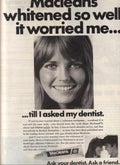 Toothpaste Advertisement Woman Vintage Retro Advert Ads A4 Photo Print