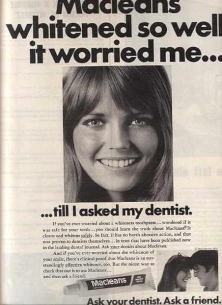 Toothpaste Advertisement Woman Vintage Retro Advert Ads A4 Photo Print