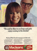 Toothpaste Couple Tooth 1970s Vintage Retro Advert