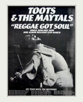 Toots Reggae Soul Vintage Retro Advert Poster A4 Photo Print