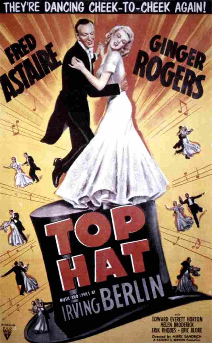  Top Hat 02 film star poster A4 Photo Print