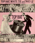 Top Hat Dancers 1930s Vintage Retro Advert Poster