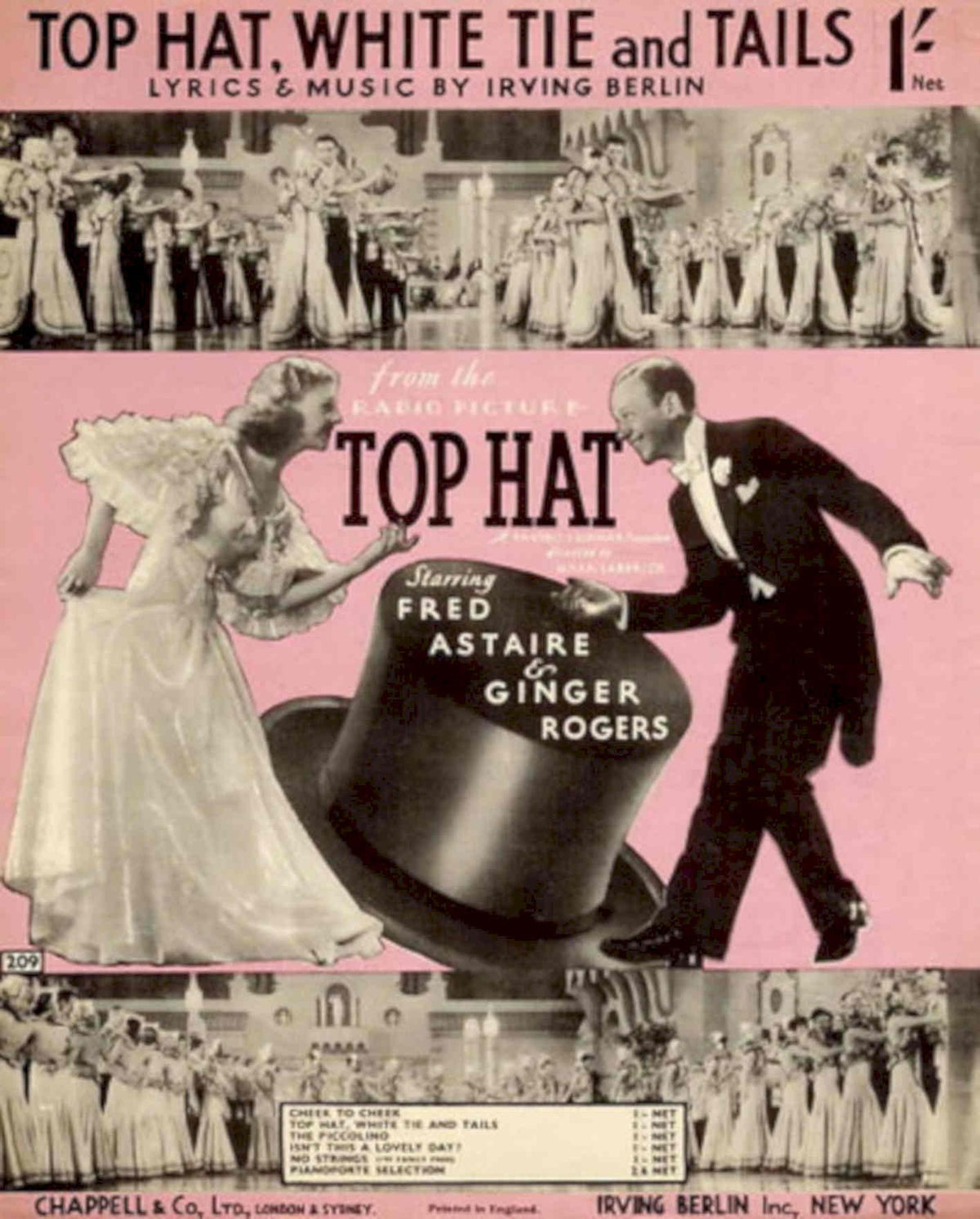 Top Hat Dancers 1930s Vintage Retro Advert Poster