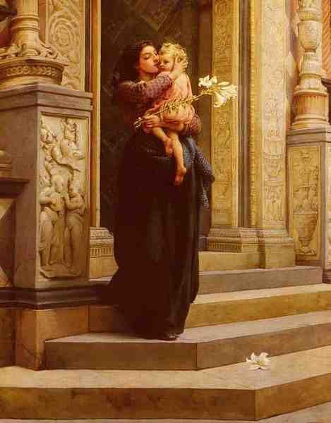 Topham Frank William Warwick The Lily A4 Photo Print