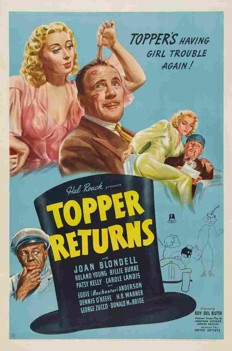 Topper Returns 01 film star poster A4 Photo Print