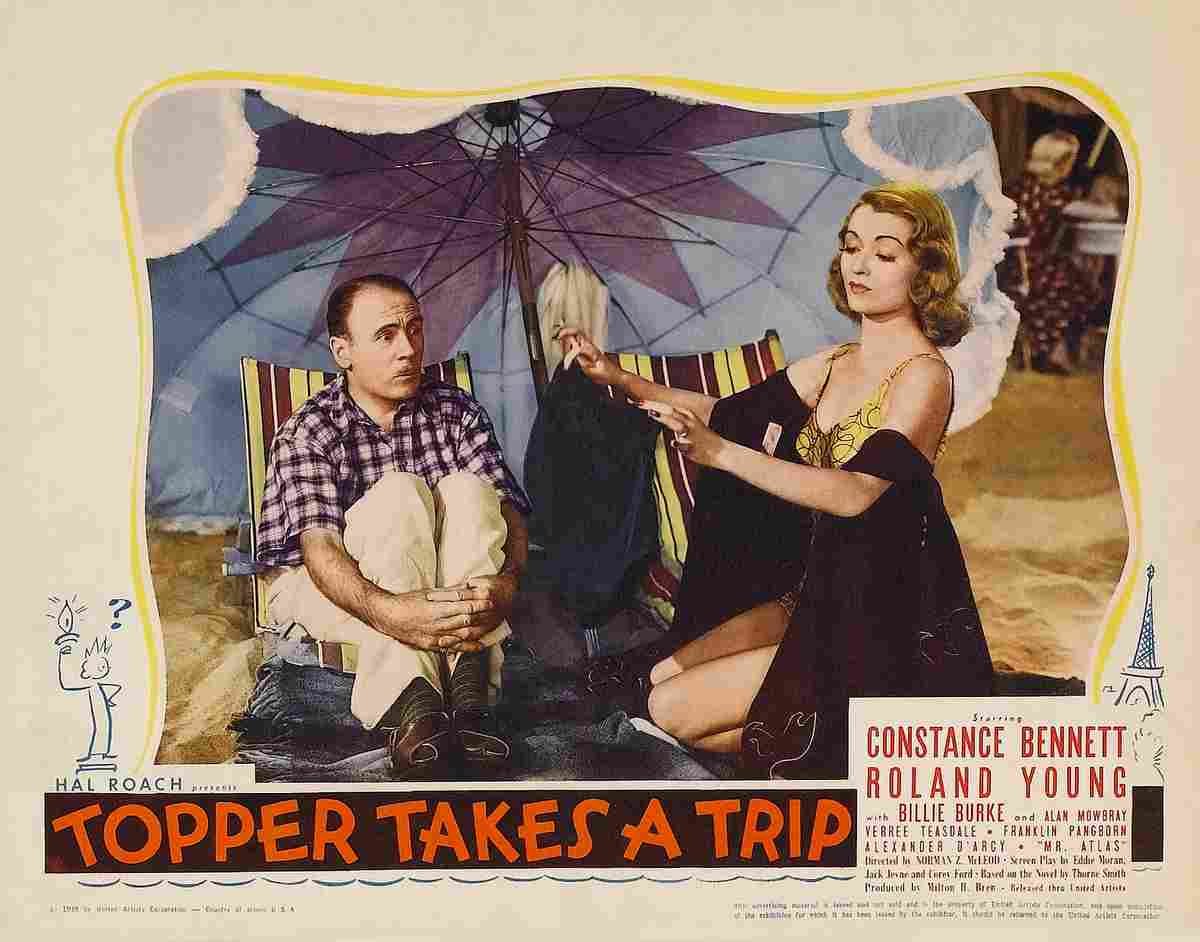  Topper Takes a Trip 02 film star poster A4 Photo Print
