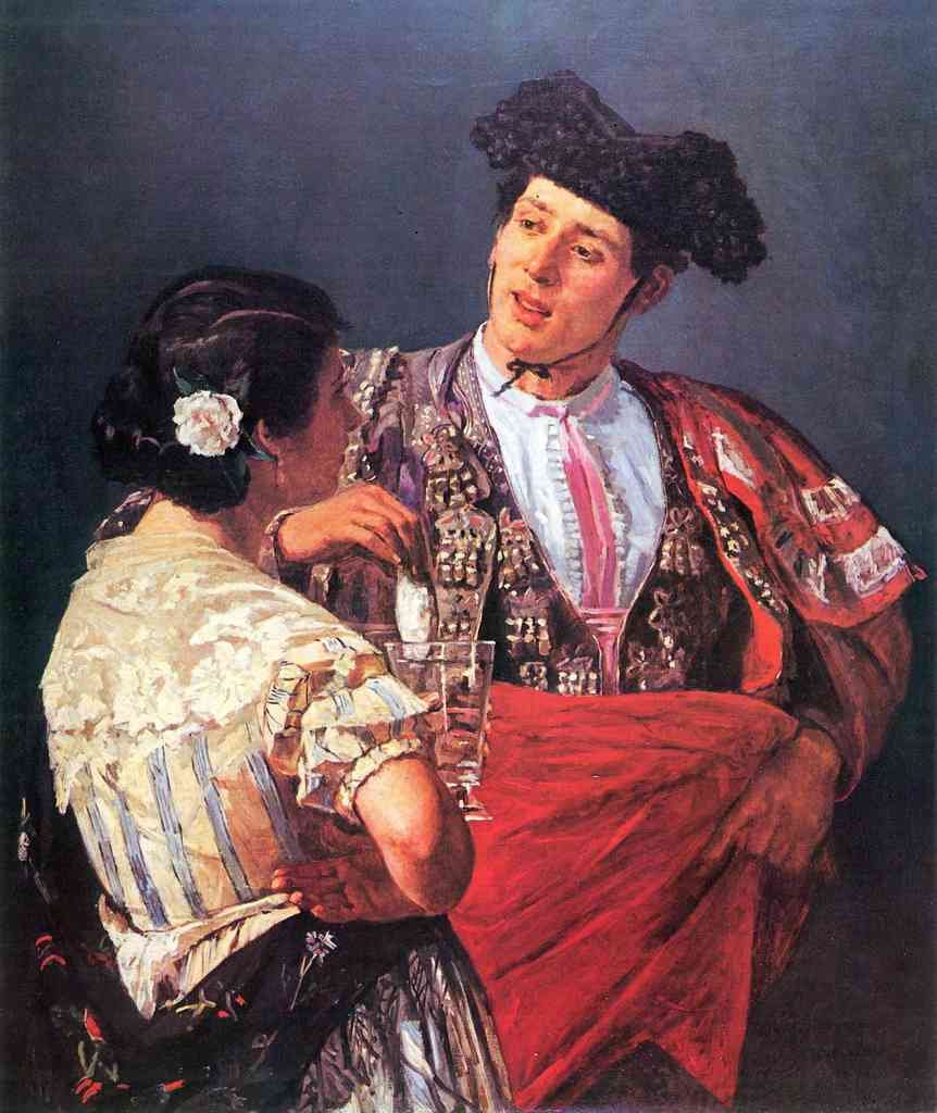 Torero And Young Girl Cassatt A4 Photo Print