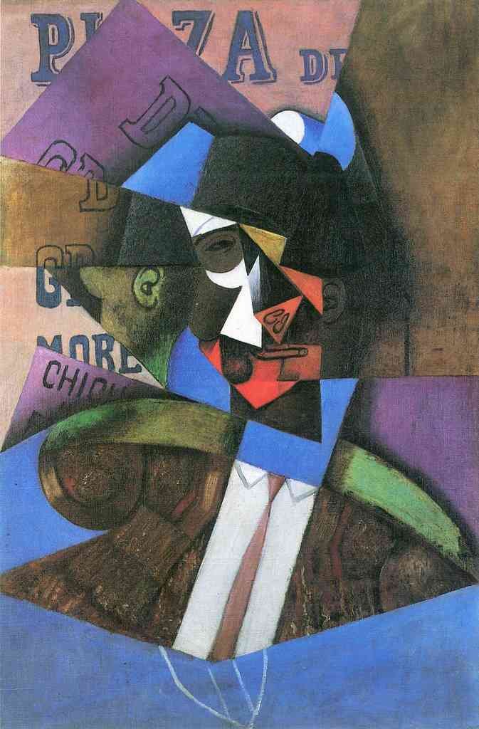 Torero Juan Gris Abstract Art A4 Photo Print