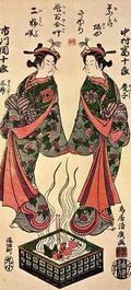 Torii Kiyohiro Ichikawa Danjuro Iv And Nakamura Tomijuro I A4 Photo Print