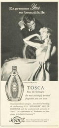 Tosca Cologne Bottle Vintage Retro Advert Ads A4 Photo Print
