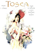 Tosca Opera Puccini Vintage Retro Advert Poster A4 Photo Print