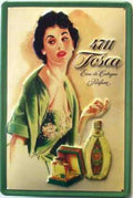 Tosca Perfume Sign Vintage Retro Advert Ads A4 Photo Print