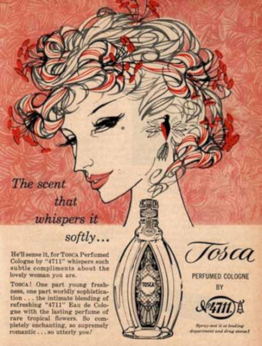 Toscana Perfumed Cologne Vintage Retro Advert Ads A4 Photo Print