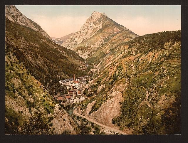Toscolana Valley at Maino general view Lake Garda Vintage A4 Photo Print