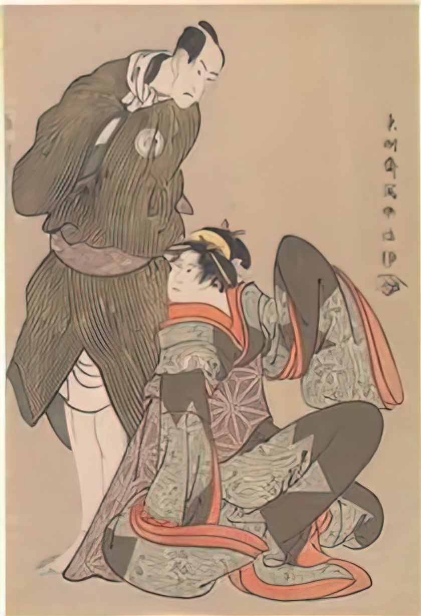 Toshusai Sharaku met dp130199 Art A4 Photo Print