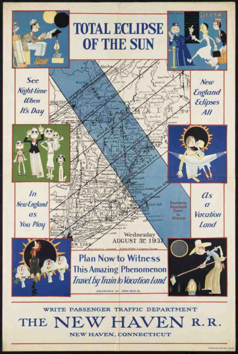 Total Eclipse Newhaven Vintage Retro Advert Ads A4 Photo Print
