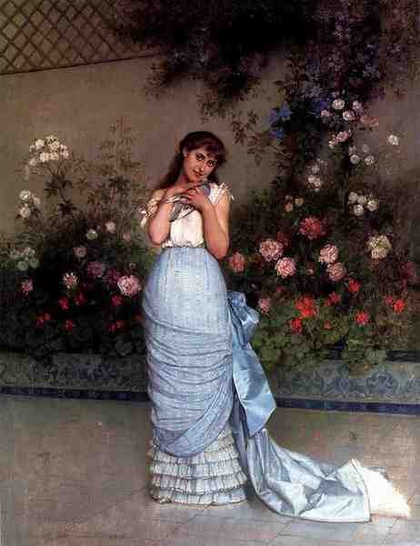 Toulmouche Auguste An Elegant Beauty A4 Photo Print