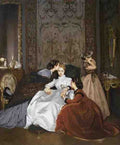 Toulmouche Auguste La Fiancee Hesitante A4 Photo Print