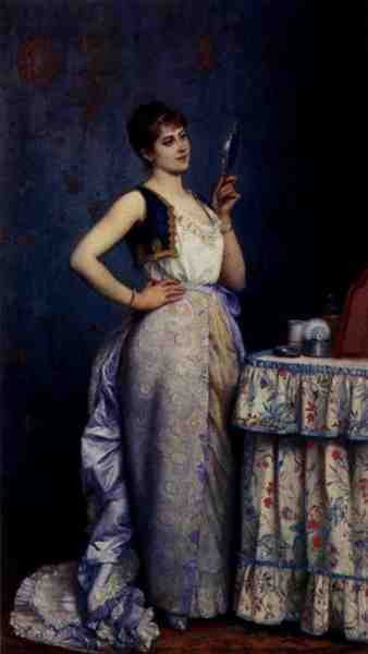 Toulmouche Auguste Preparing For The Ball A4 Photo Print