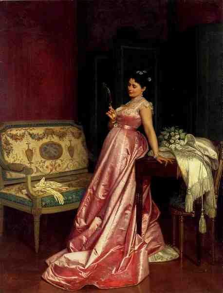 Toulmouche Auguste The Admiring Glance A4 Photo Print