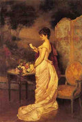 Toulmouche Auguste The Love Letter A4 Photo Print